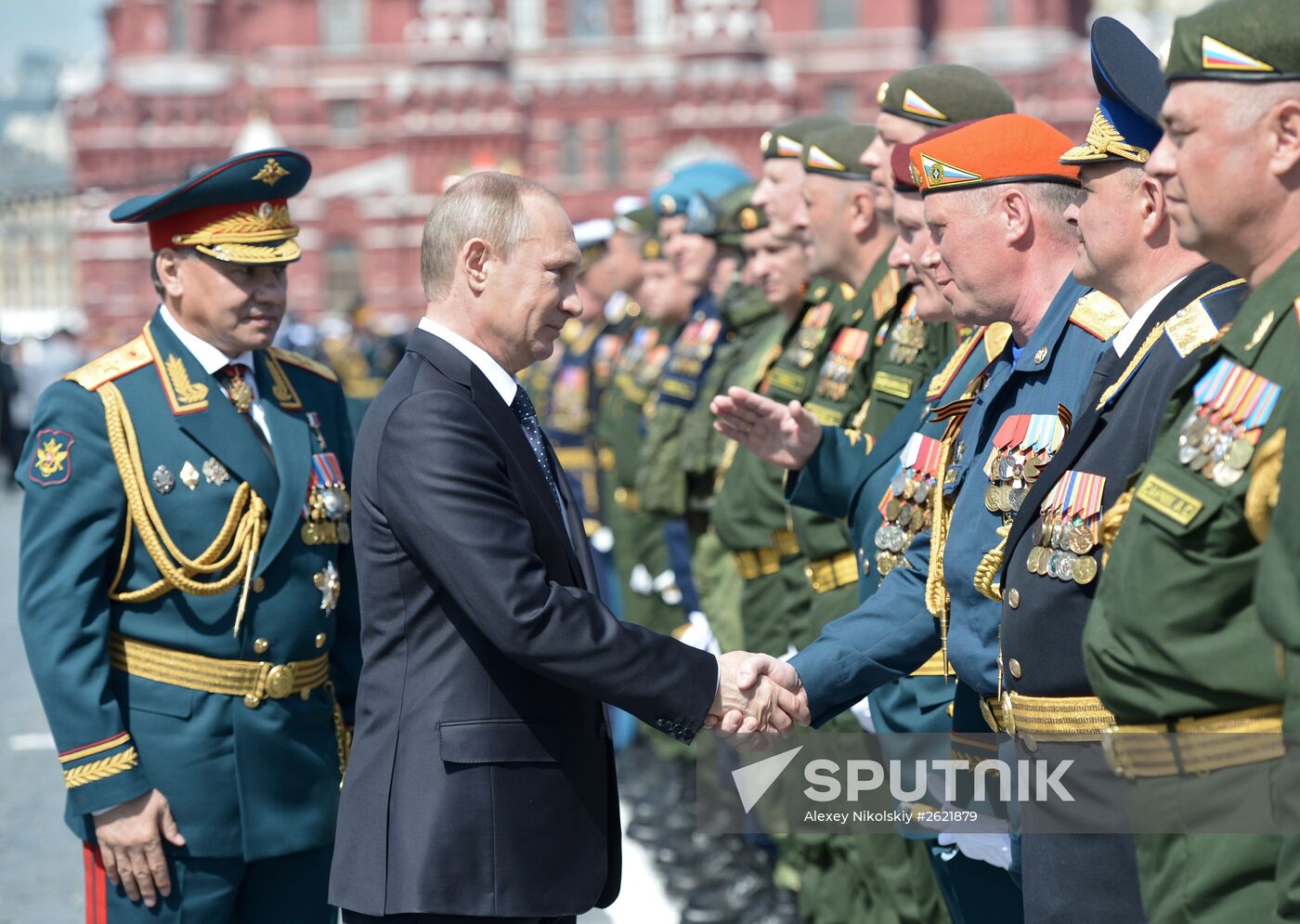President Putin at military parade to mark 70th anniversary of Victory in 1941-1945 Great Patriotic War