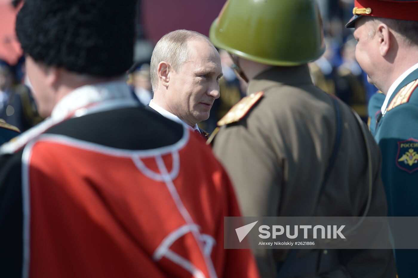 Vladimir Putin attends military parade to mark 70th anniversary of Victory in 1941-1945 Great Patriotic War