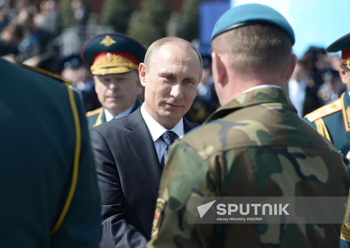 Vladimir Putin attends military parade to mark 70th anniversary of Victory in 1941-1945 Great Patriotic War