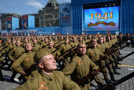 Military parade to mark 70th anniversary of Victory in 1941-1945 Great Patriotic War