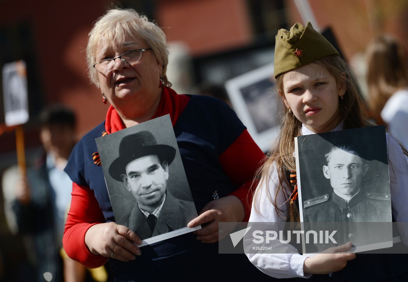 March of Immortal Regiment Moscow regional patriotic public organization on Red Square