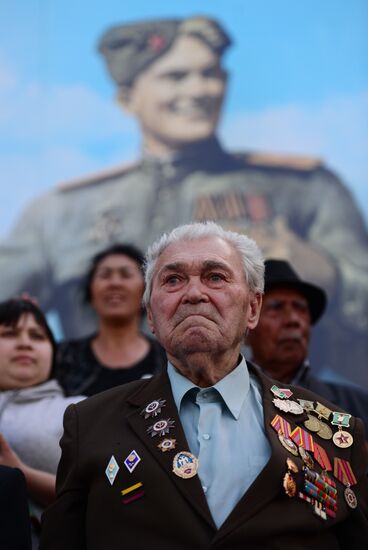 March of Immortal Regiment Moscow regional patriotic public organization on Red Square