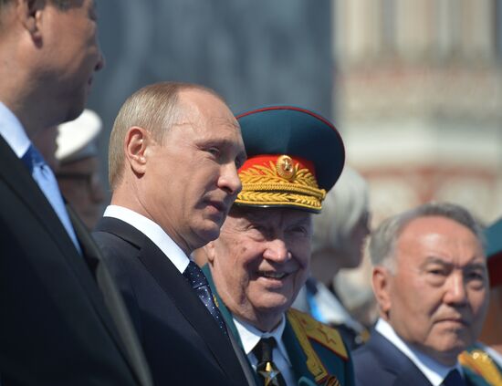 President Putin at military parade to mark 70th anniversary of Victory in 1941-1945 Great Patriotic War