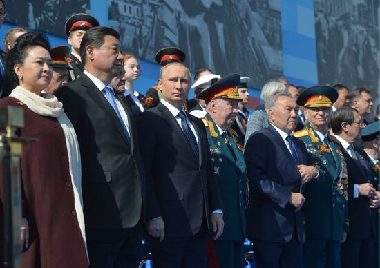 President Putin at military parade to mark 70th anniversary of Victory in 1941-1945 Great Patriotic War