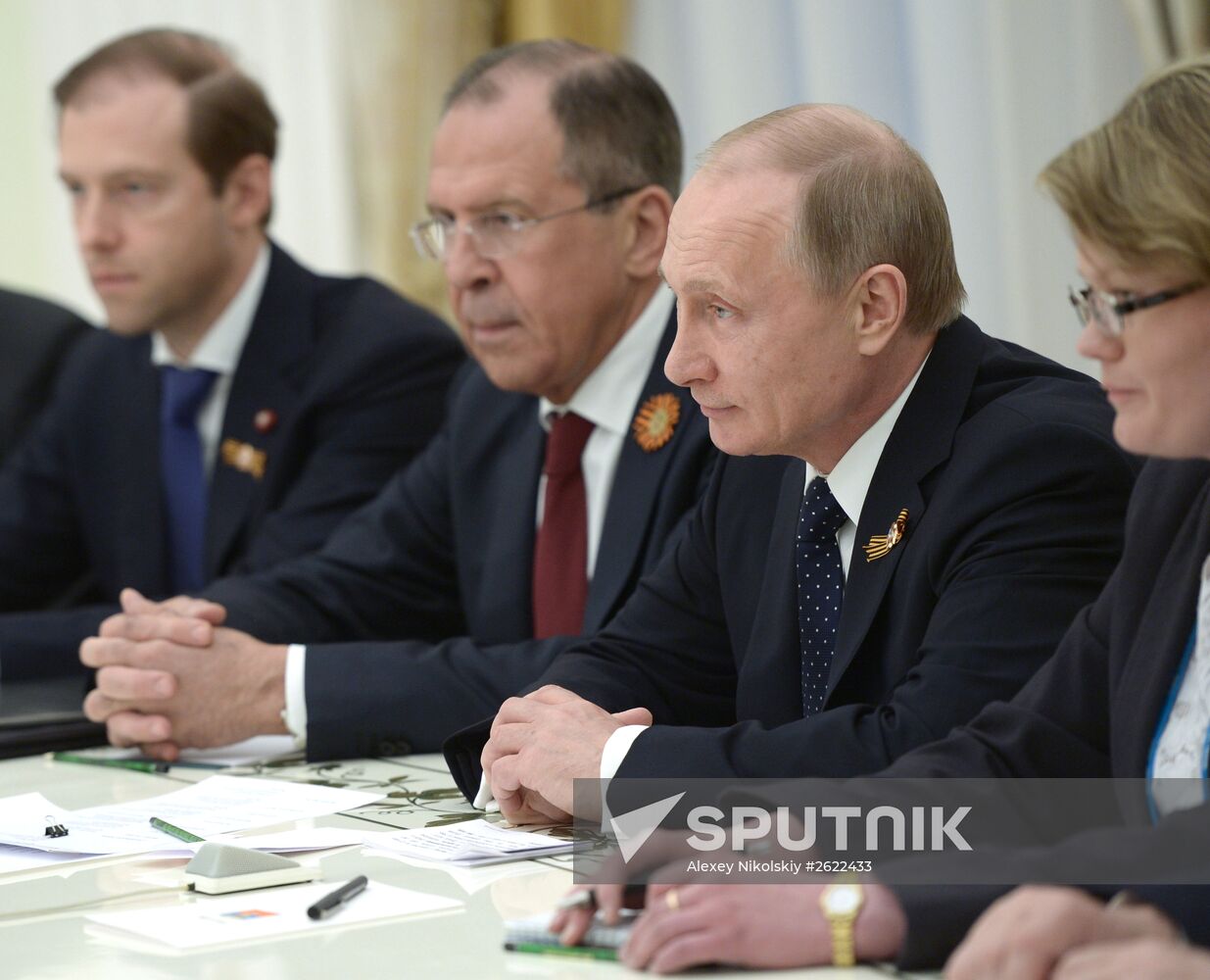 President of Russia Vladimir Putin meets with President of Vietnam Truong Tan Sang