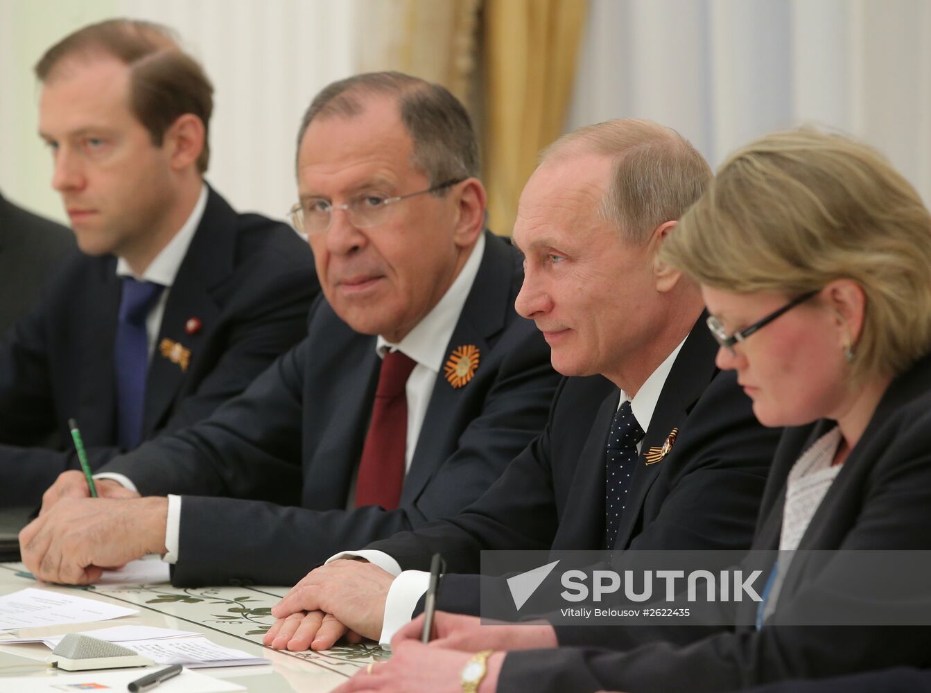 President of Russia Vladimir Putin meets with President of Vietnam Truong Tan Sang