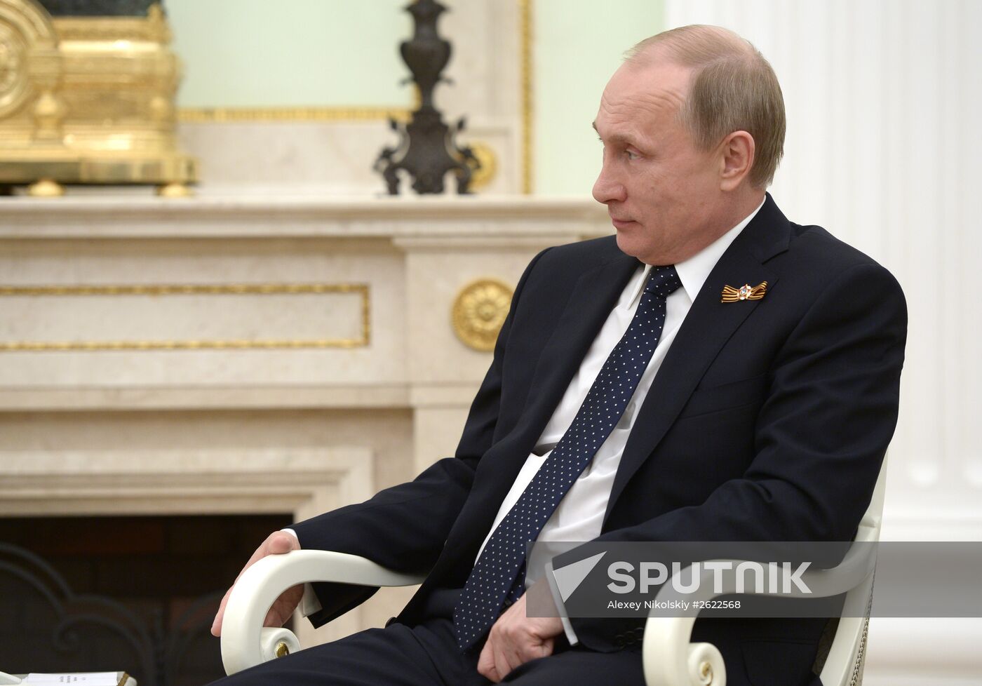 Russian President Vladimir Putin meets with President of Czech Republic Milos Zeman