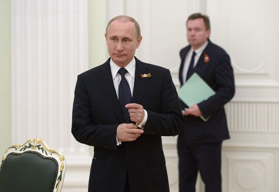 Russian President Vladimir Putin meets with President of South Africa Jacob Zuma
