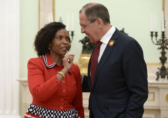 Russian President Vladimir Putin meets with President of South Africa Jacob Zuma