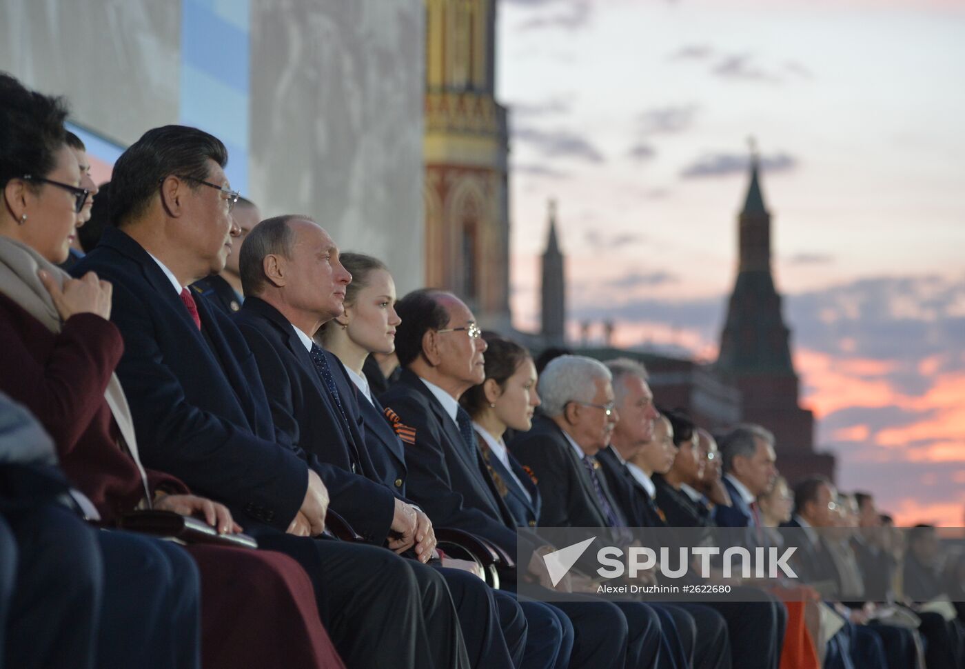 Russian President Vladimir Putin attends concert to mark 70th anniversary of Victory in 1941-1945 Great Patriotic War