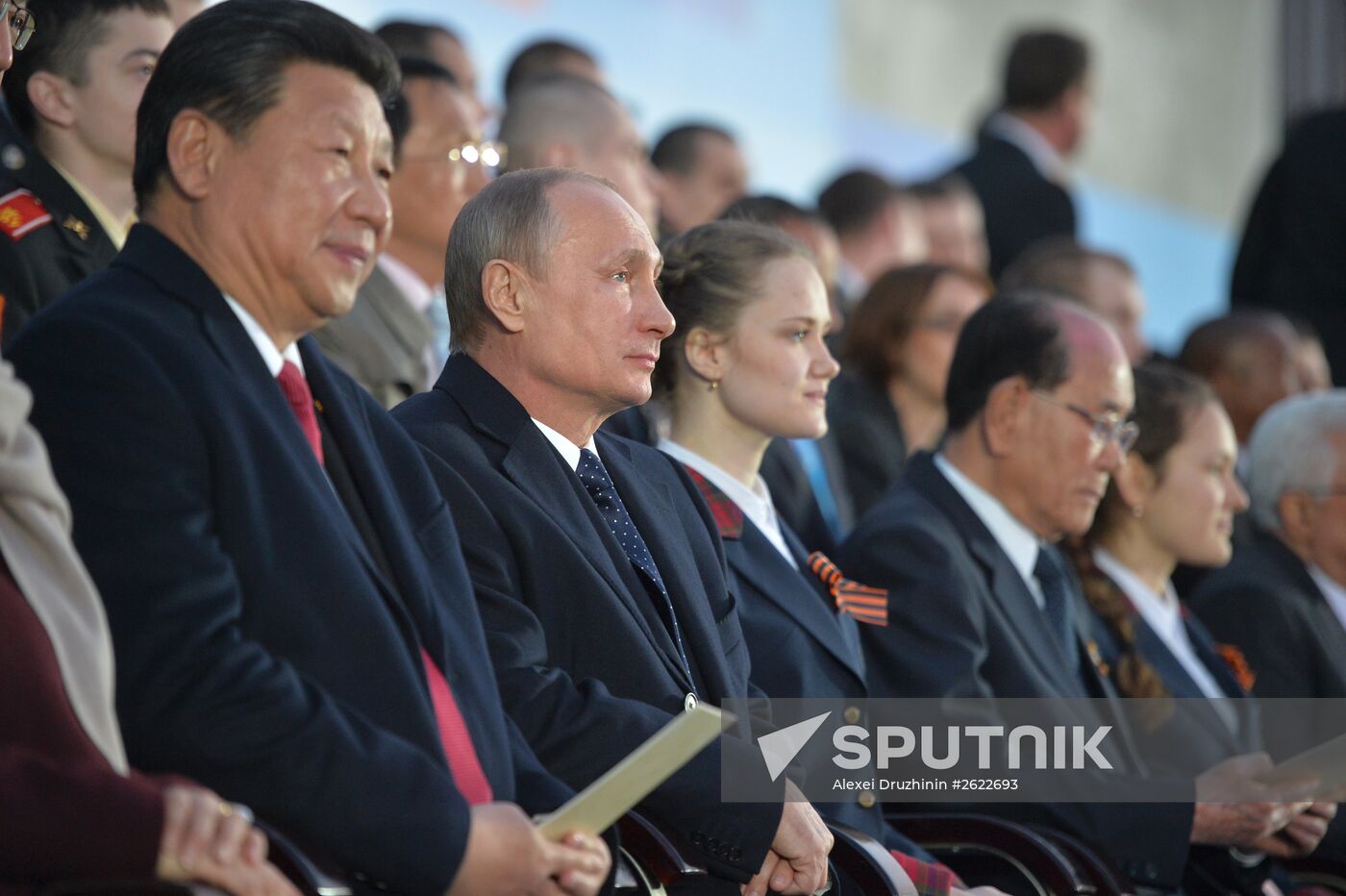 Russian President Vladimir Putin attends concert to mark 70th anniversary of Victory in 1941-1945 Great Patriotic War