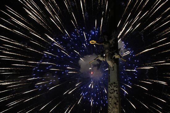 Fireworks to mark 70th anniversary of Victory in 1941-1945 Great Patriotic War