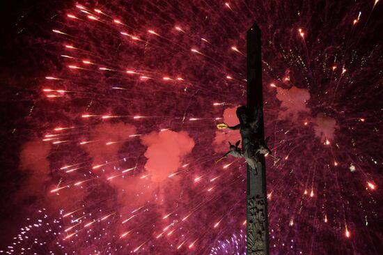 Fireworks to mark 70th anniversary of Victory in 1941-1945 Great Patriotic War