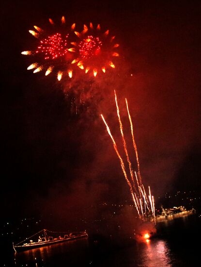 Fireworks display in Servastopol on Victory Day