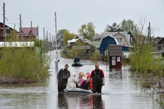 Flood in Novosibirsk