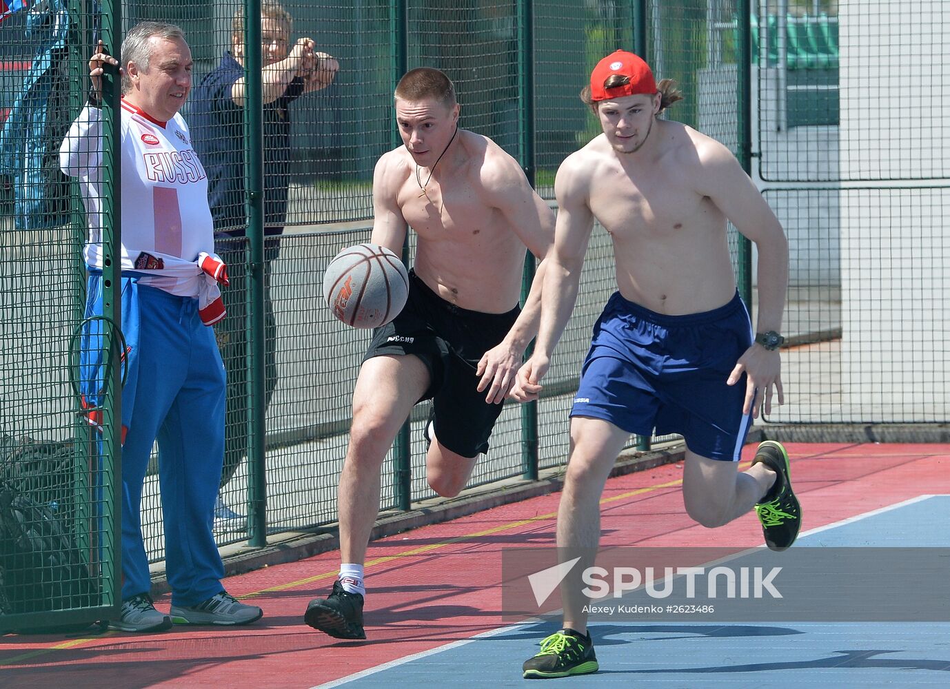 2015 IIHF World Championship. Russian national team's training session