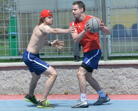 2015 IIHF World Championship. Russian national team's training session