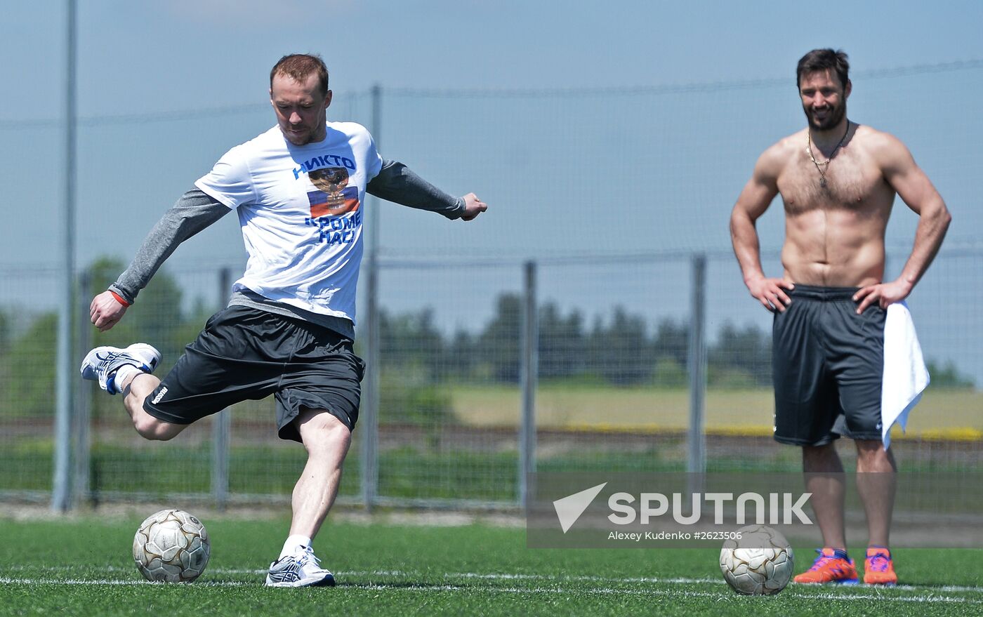 2015 IIHF World Championship. Russian national team's training session