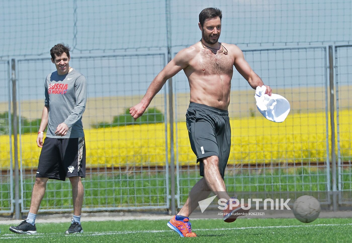 2015 IIHF World Championship. Russian national team's training session