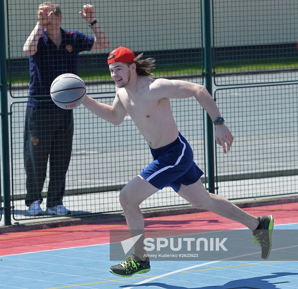 2015 IIHF World Championship. Russian national team's training session