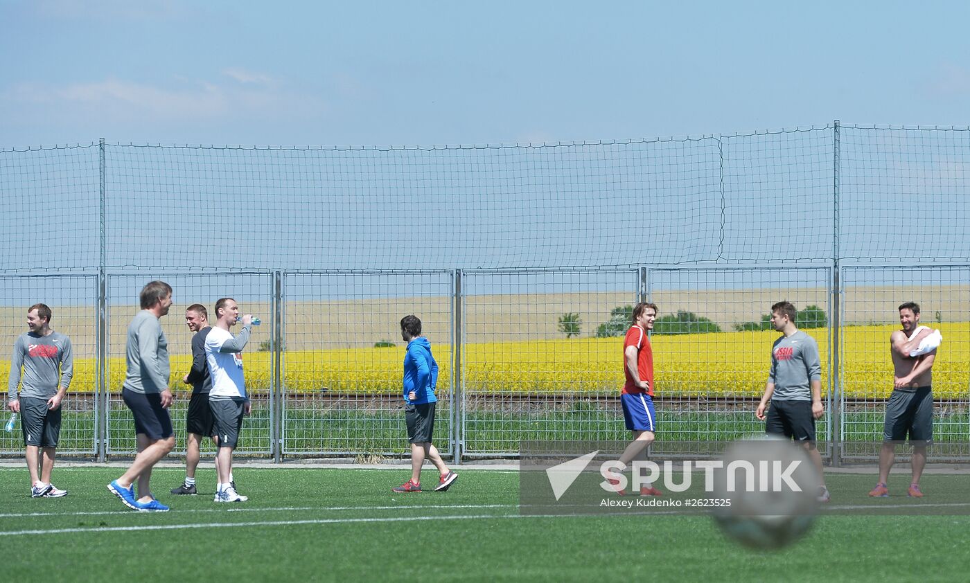 2015 IIHF World Championship. Russian national team's training session