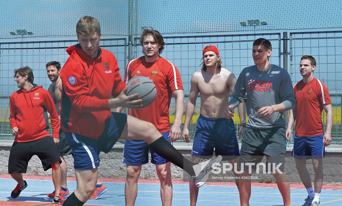 2015 IIHF World Championship. Russian national team's training session