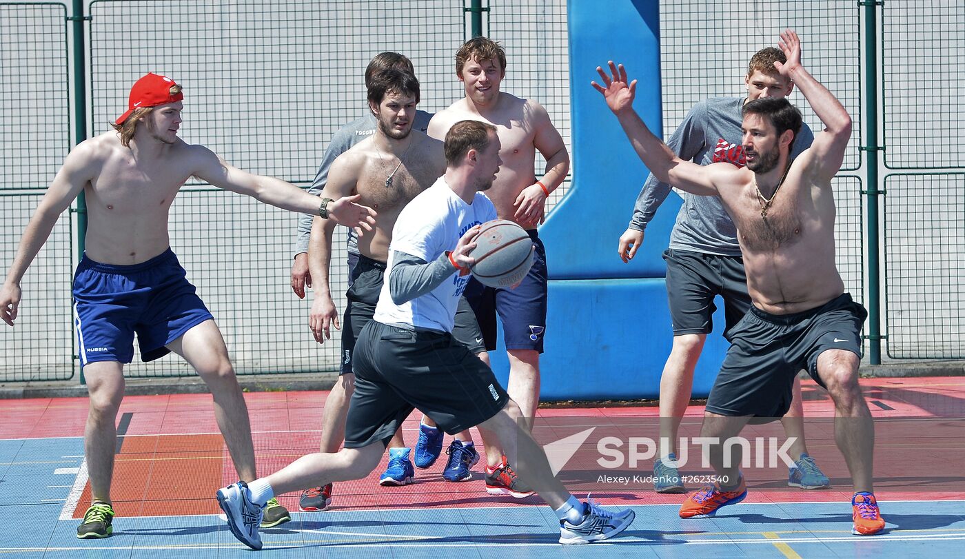 2015 IIHF World Championship. Russian national team's training session