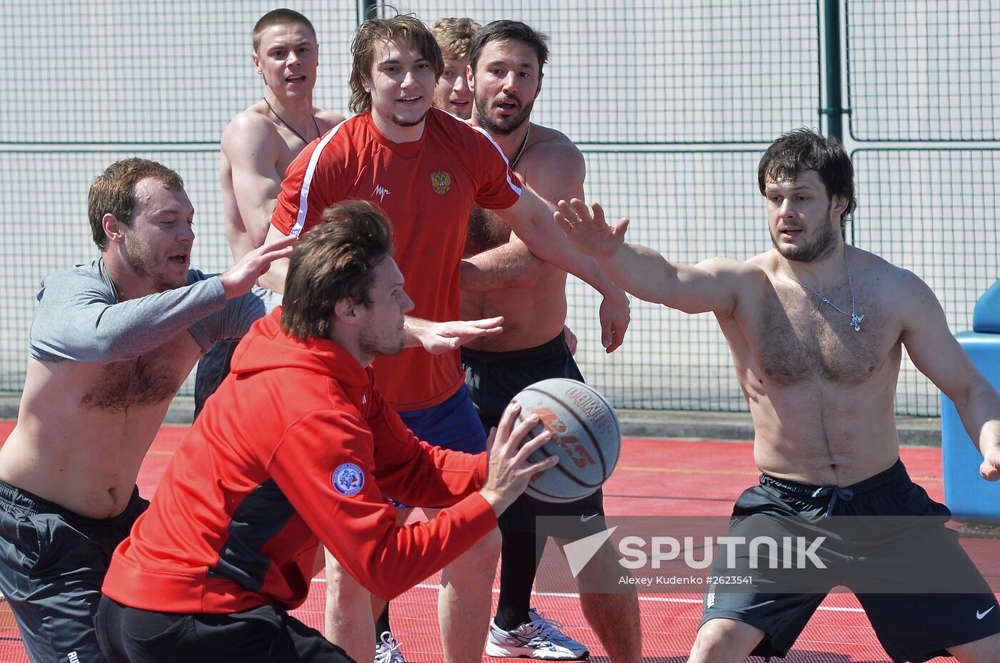 2015 IIHF World Championship. Russian national team's training session