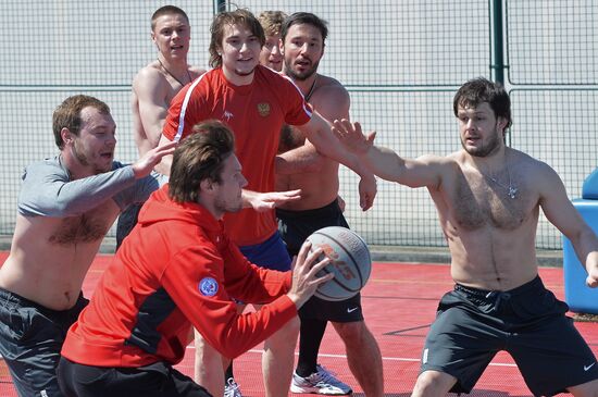 2015 IIHF World Championship. Russian national team's training session