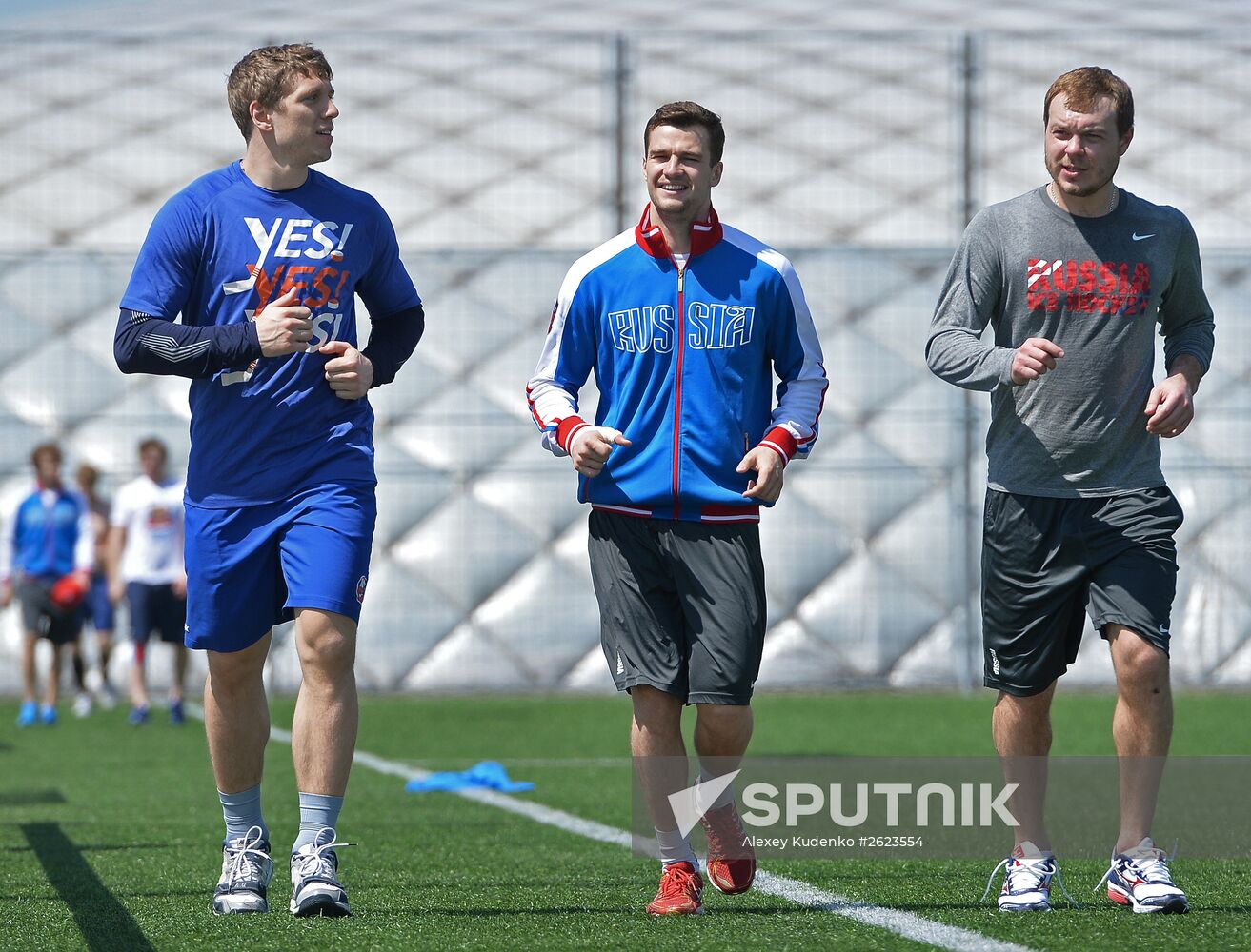 2015 IIHF World Championship. Russian national team's training session
