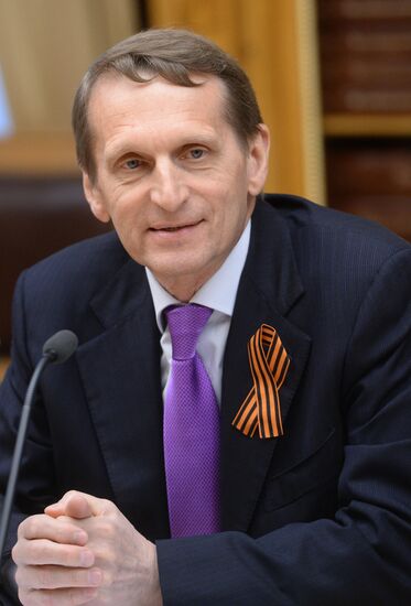 State Duma Speaker Sergei Naryshkin meets with French Senate delegation