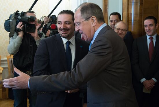 Foreign Minister Sergey Lavrov meets with ex-prime minister of Lebanon Saad Hariri