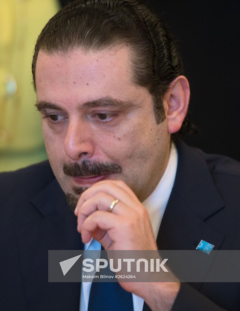 Foreign Minister Sergey Lavrov meets with ex-prime minister of Lebanon Saad Hariri