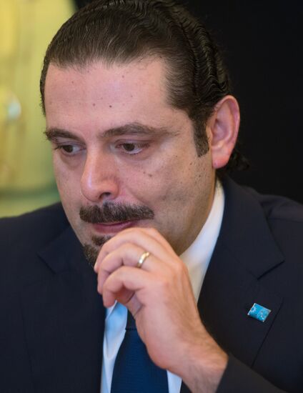 Foreign Minister Sergey Lavrov meets with ex-prime minister of Lebanon Saad Hariri