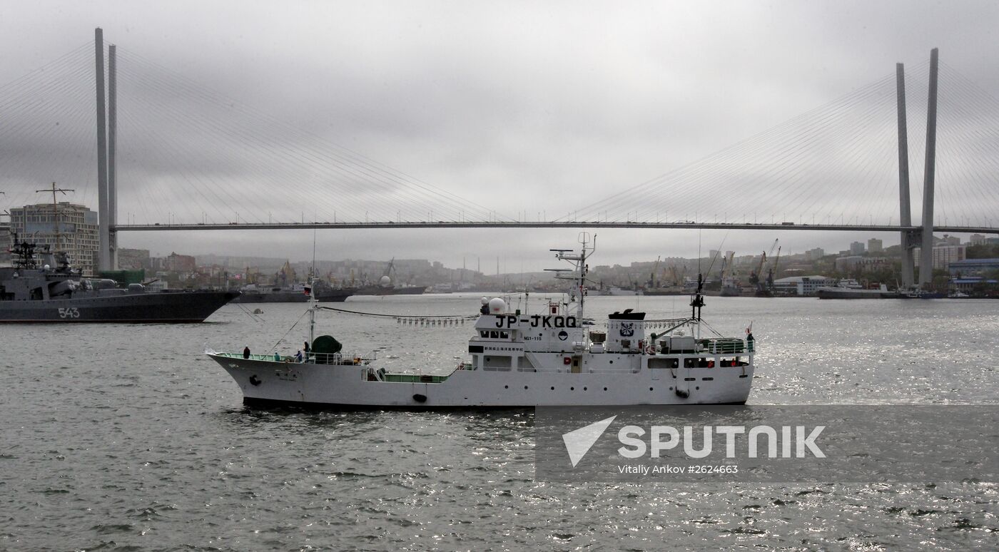 Japanese ship Kayo-Maru arrives in Vladivostok