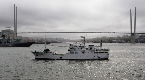 Japanese ship Kayo-Maru arrives in Vladivostok