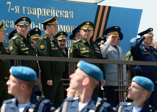 Defense Minister Sergei Shoigu's visit to 7th Guards Airborne-Assault Red Banner Division