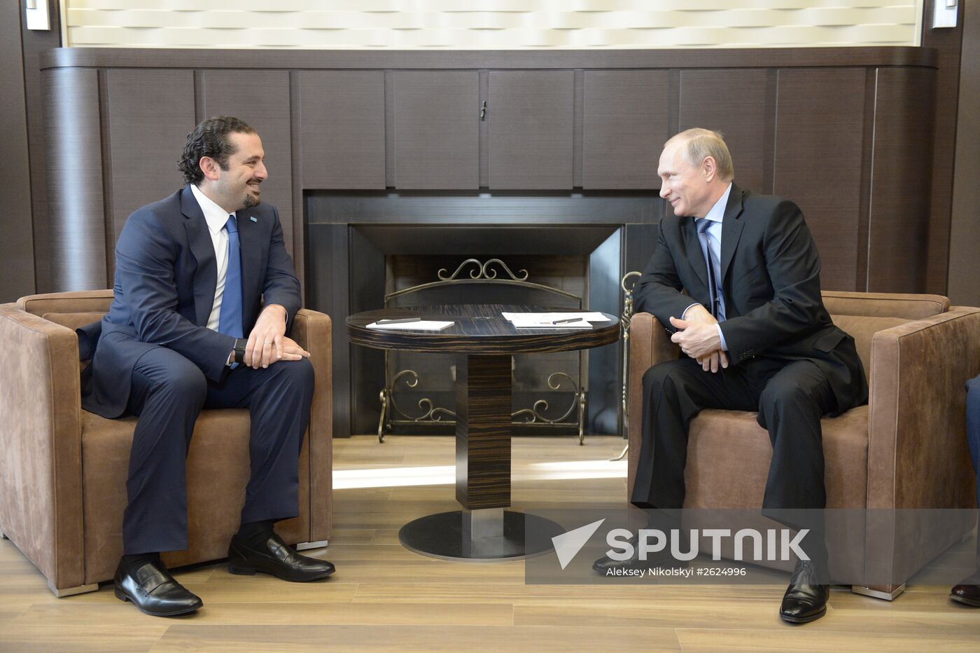 President Vladimir Putin meets with Saad Hariri, head, Mustaqbal movement