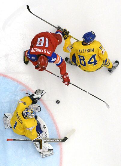 2015 IIHF Ice Hockey World Championship. Sweden vs. Russia