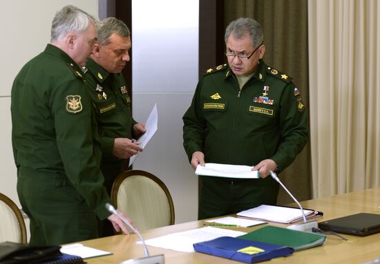 Vladimir Putin chairs meeting on armed forces development