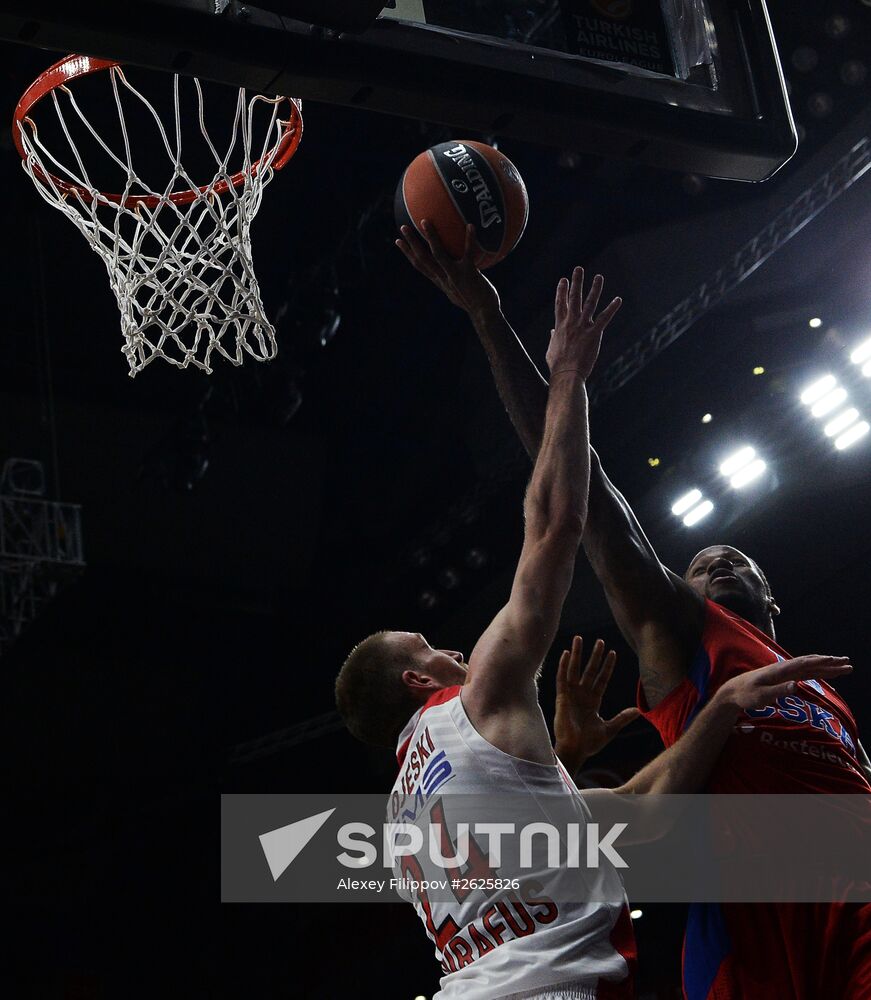 Basketball. Euroleague Final Four. CSKA vs Olympiacos