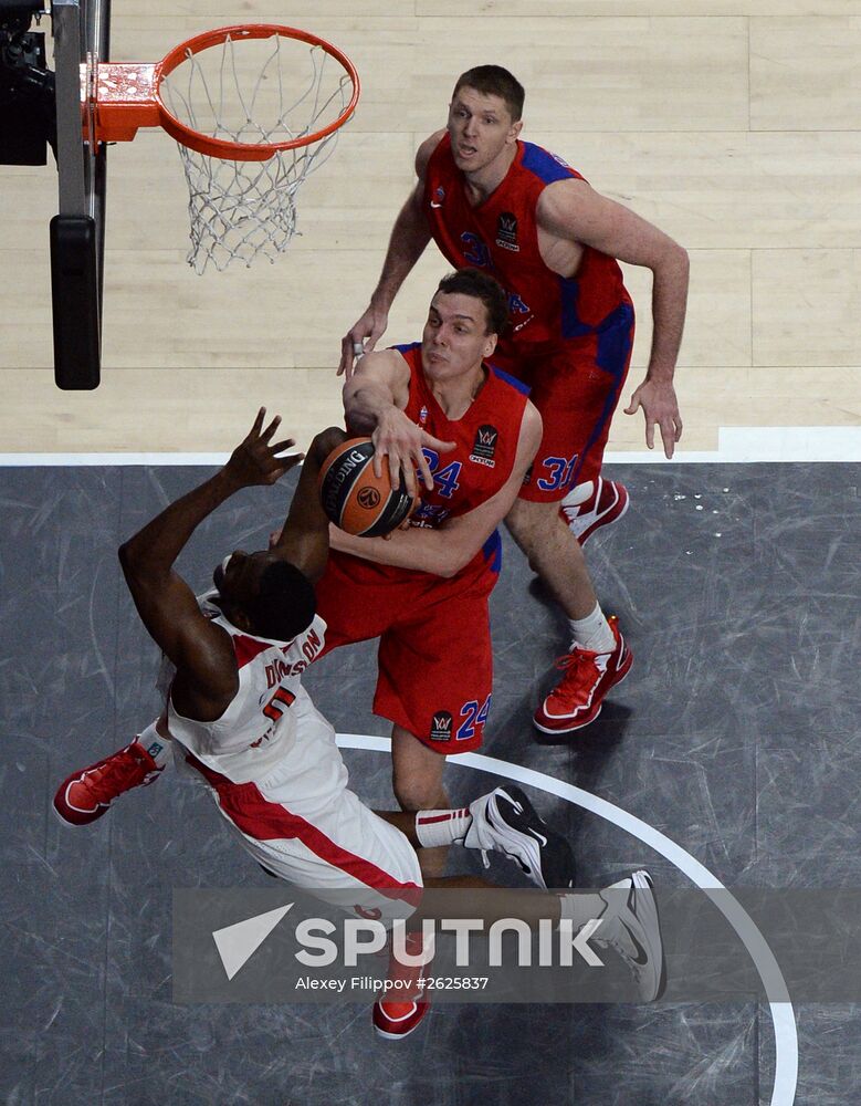 Basketball. Euroleague Final Four. CSKA vs Olympiacos