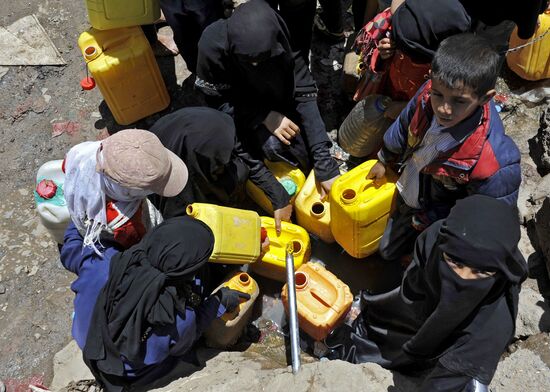 Shortage of drinking water in Sana'a, Yemen
