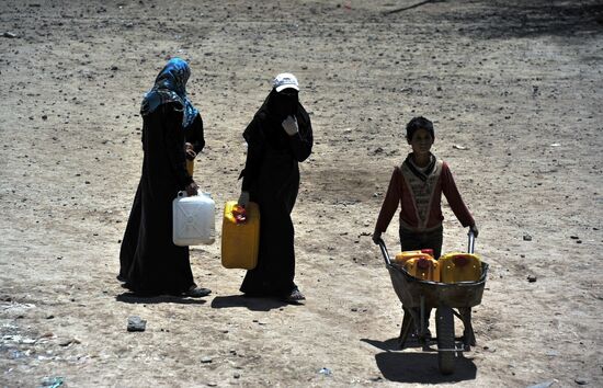 Shortage of drinking water in Sana'a, Yemen
