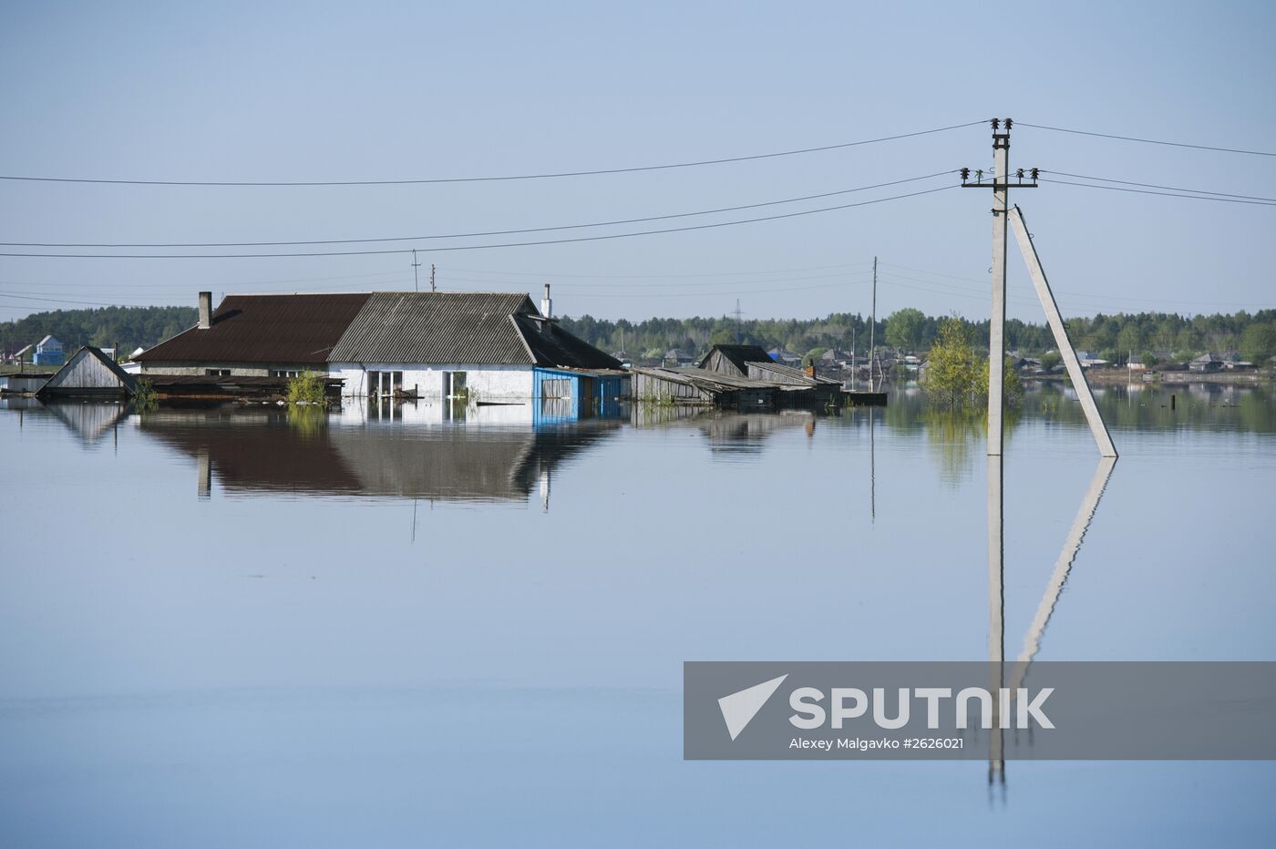Flood in the Omsk Region