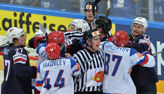Ice Hockey World Championship 2015. USA vs. Russia