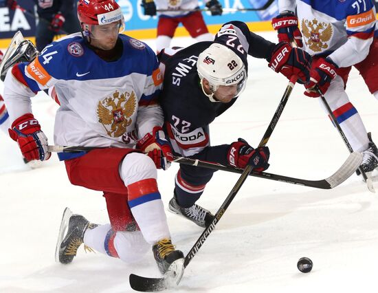 Ice Hockey World Championship 2015. USA vs. Russia