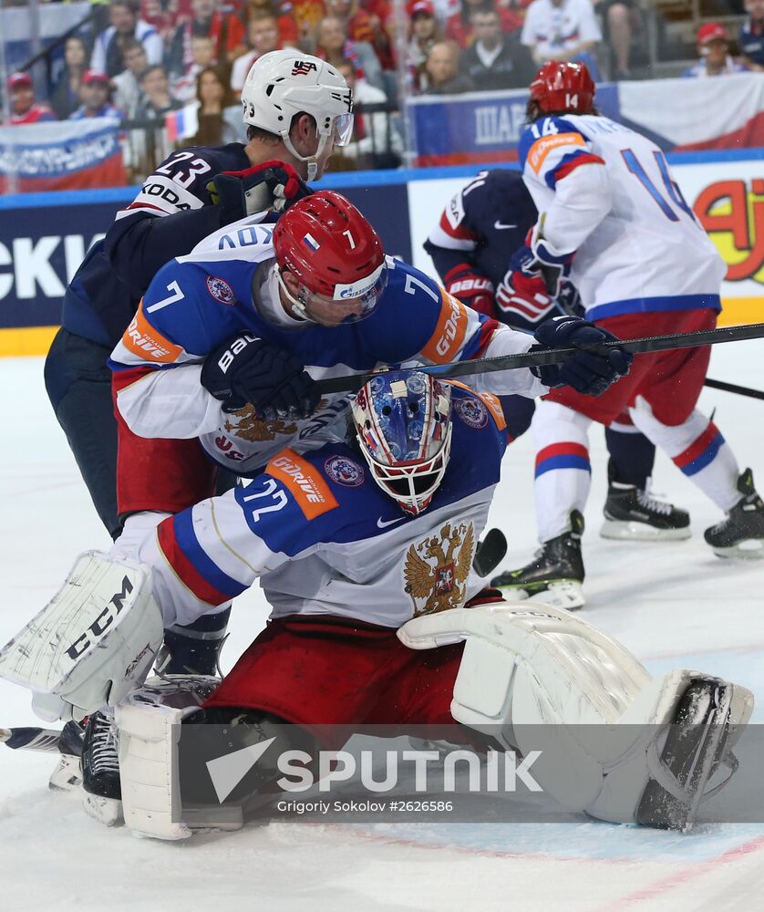 Ice Hockey World Championship 2015. USA vs. Russia