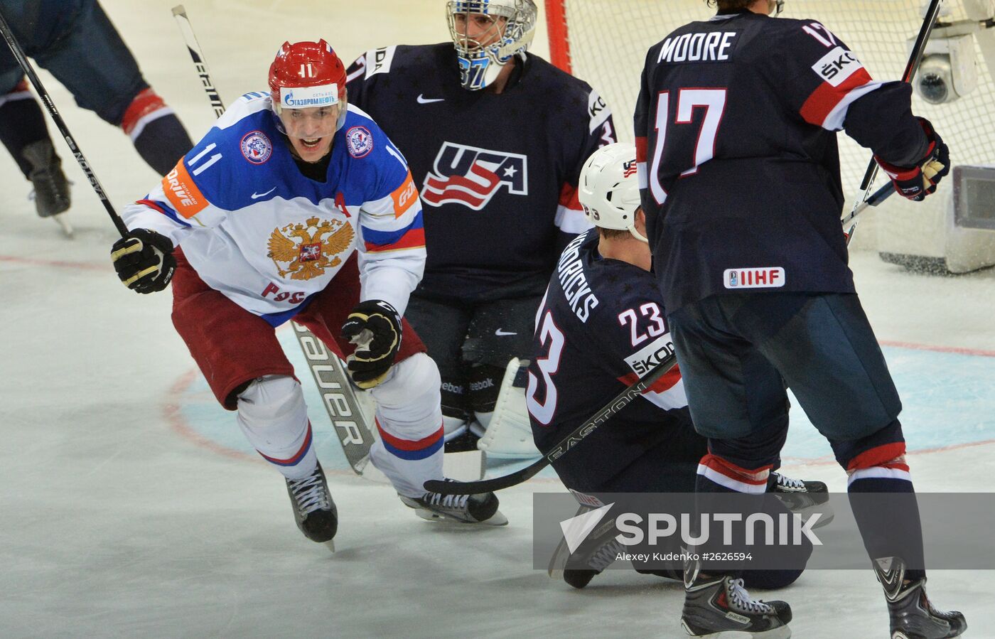 Ice Hockey World Championship 2015. USA vs. Russia
