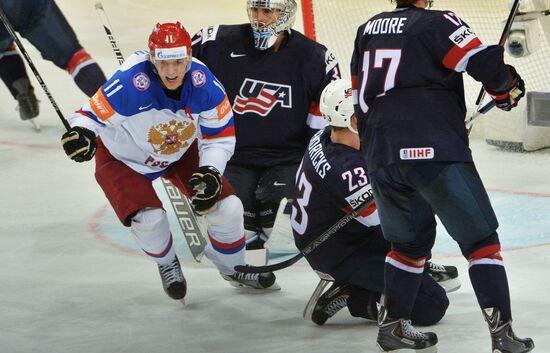 Ice Hockey World Championship 2015. USA vs. Russia